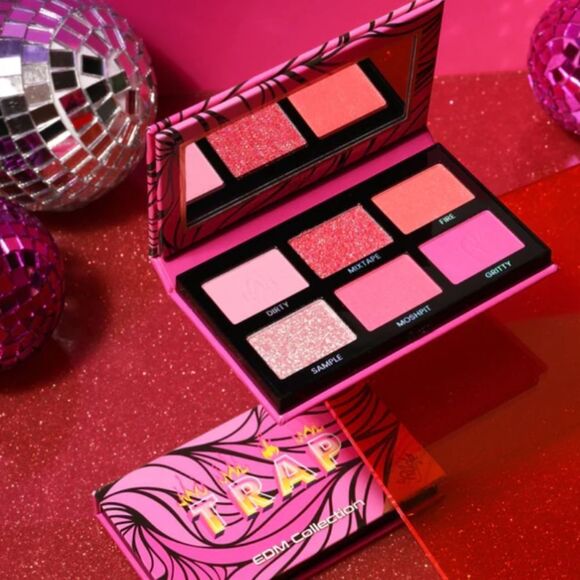 Rude Cosmetics EDM Collection Eyeshadow Pigment/Glitter Palette - Picture 2 of 6